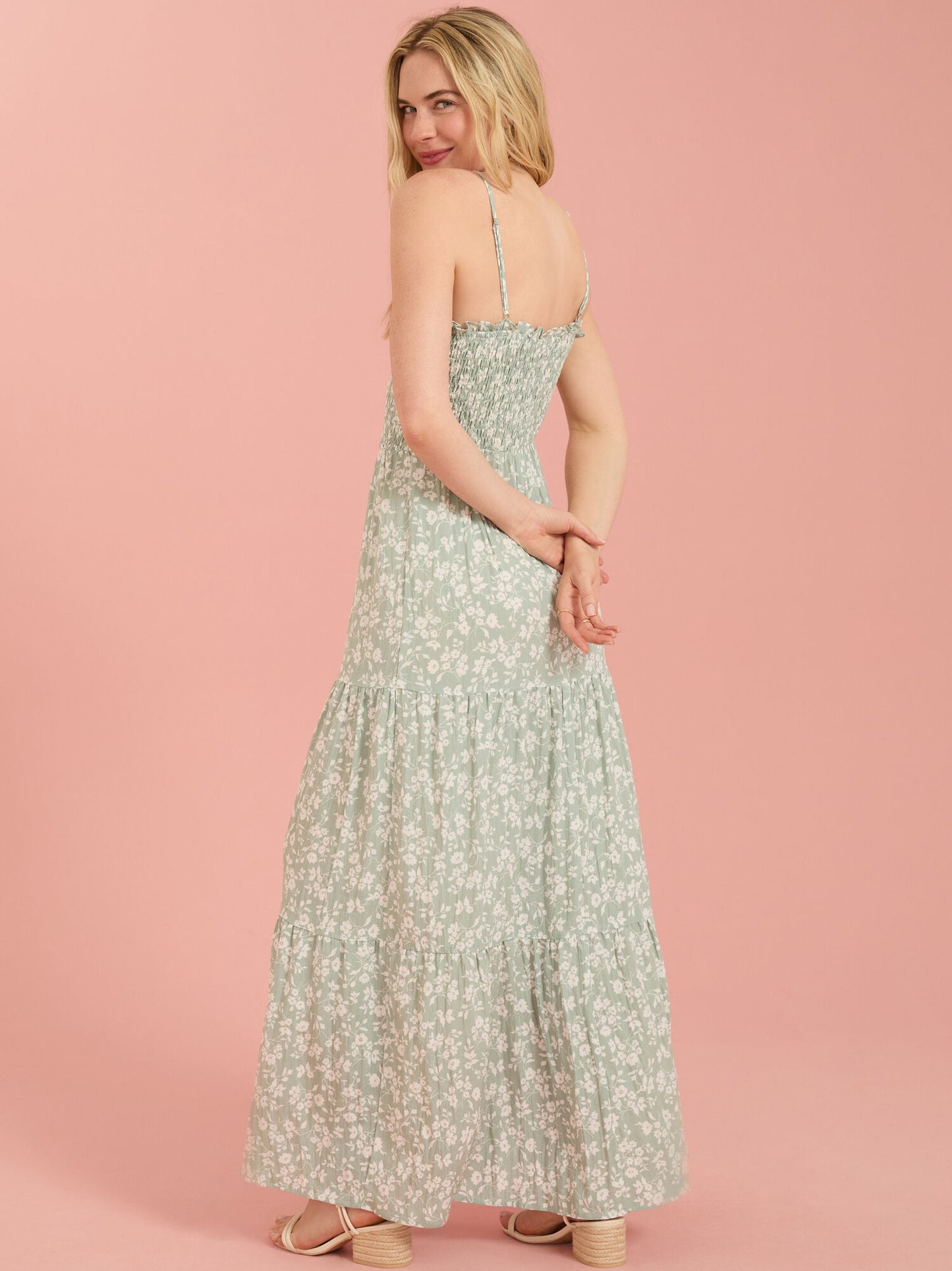  Camila Floral Smocked Mama Dress
