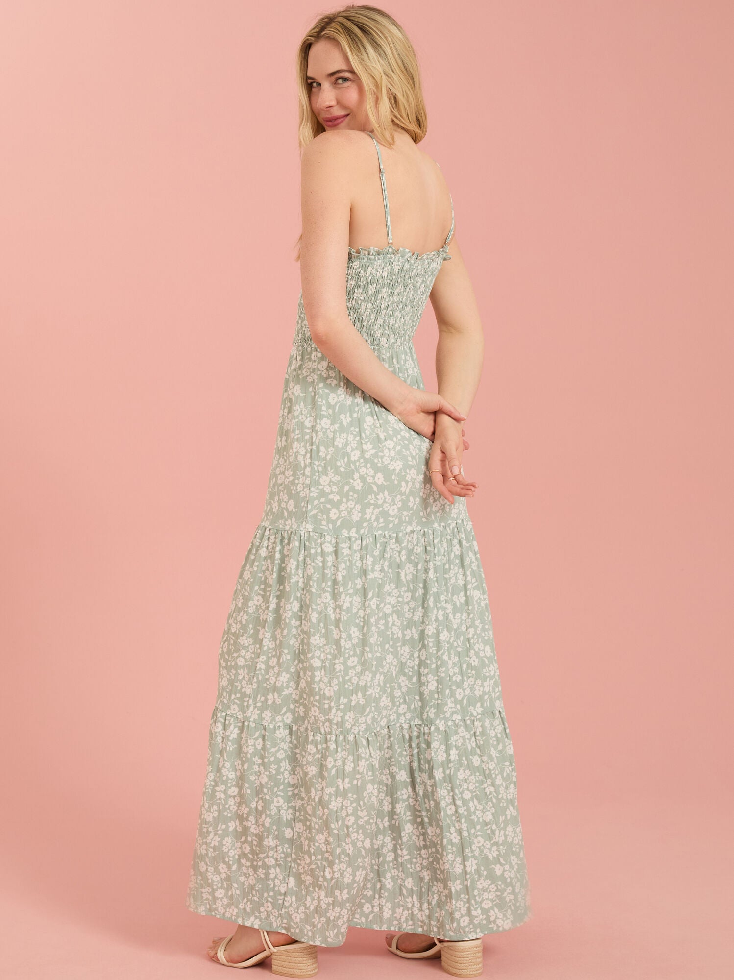  Camila Floral Smocked Mama Dress