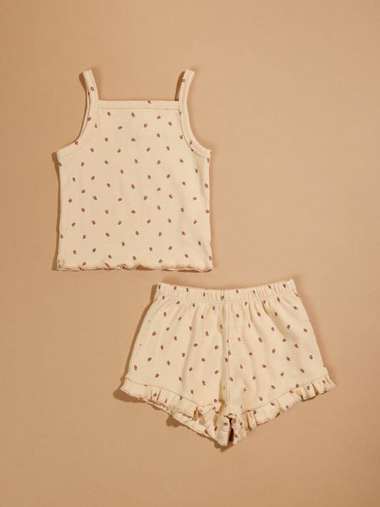  Strawberry Baby Tank And Shorts Set By Quincy Mae