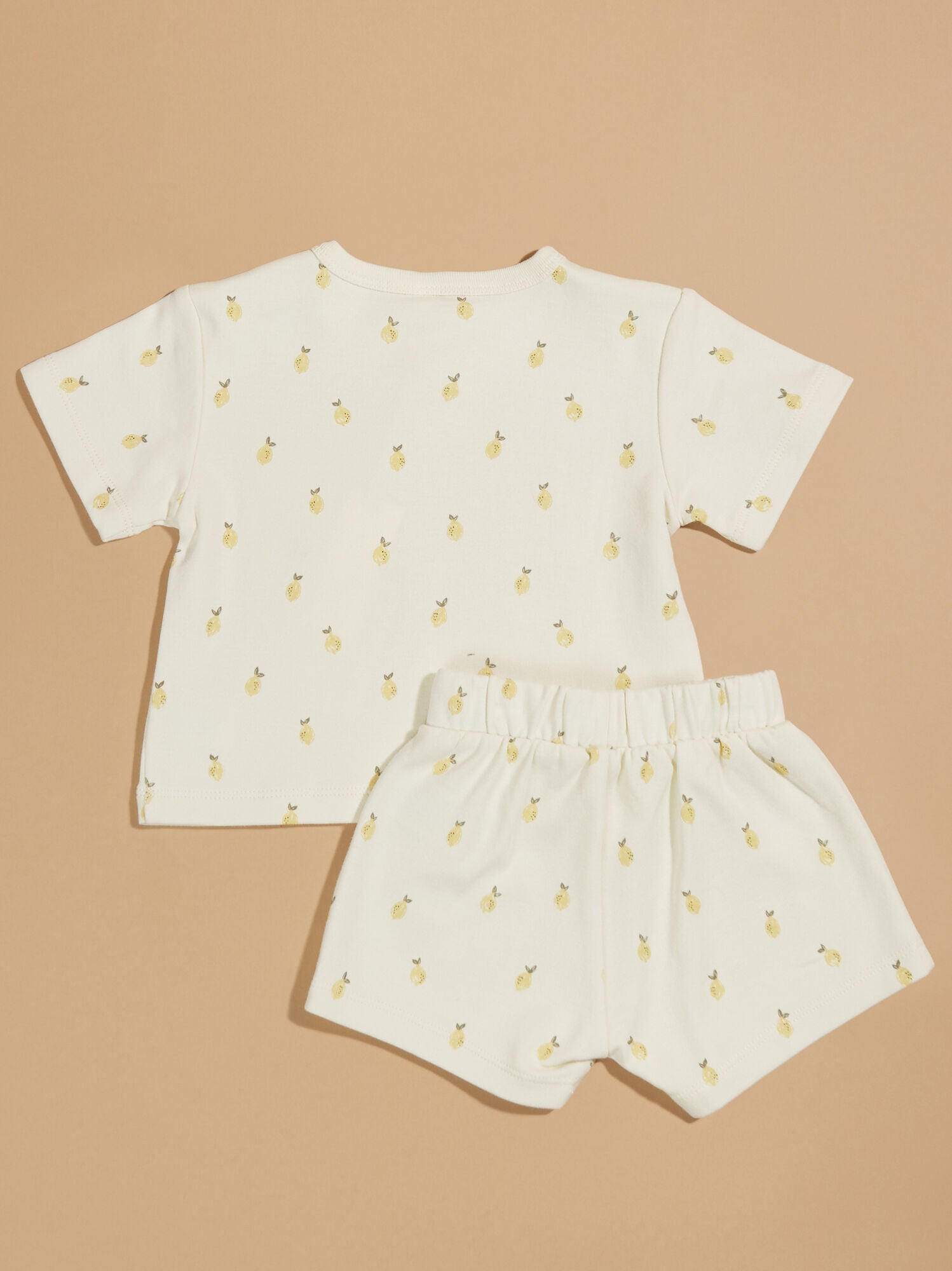  Lemon Tee And Shorts Set By Quincy Mae
