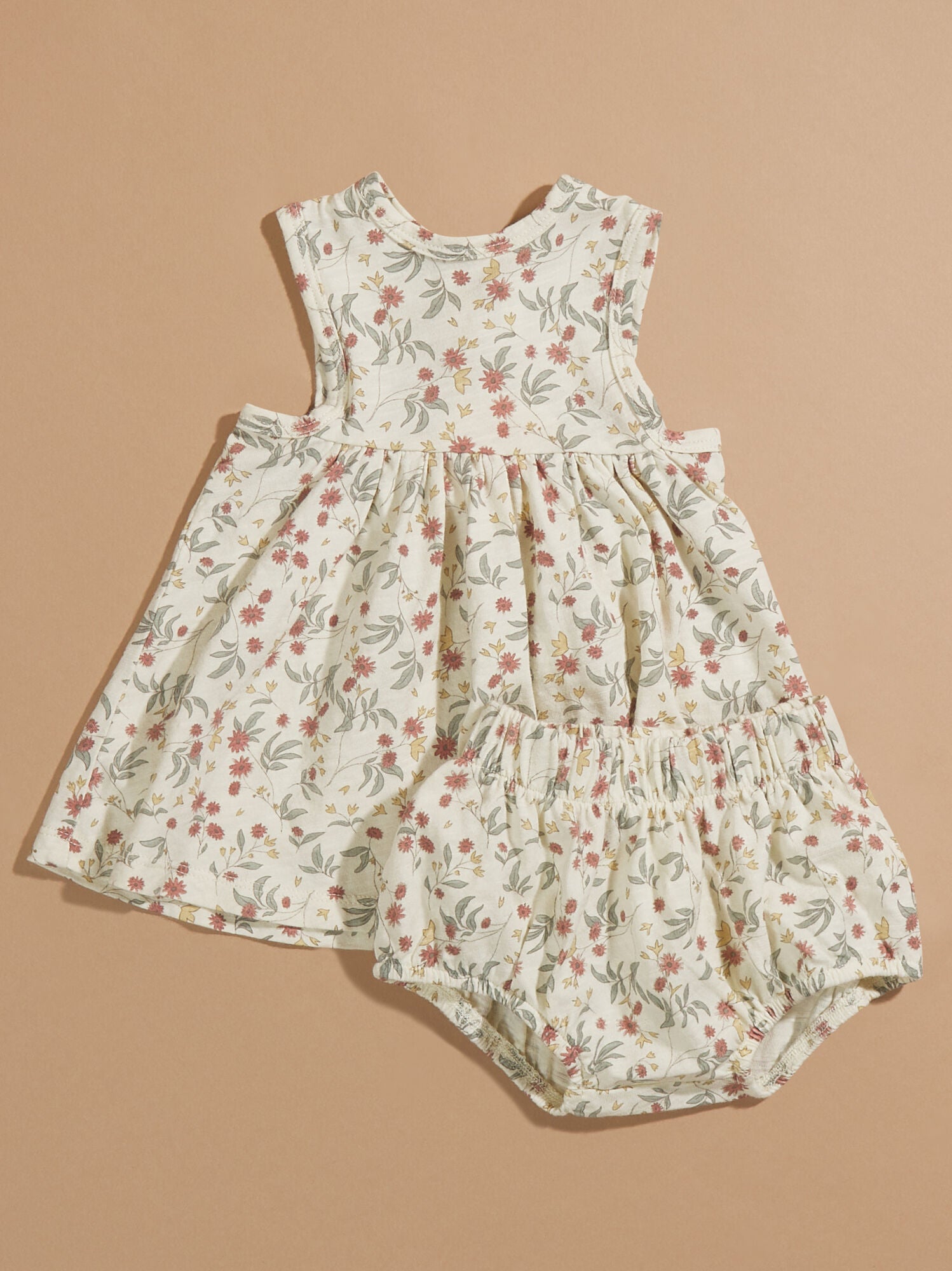  Layla Floral Baby Dress And Bloomer Set By Rylee + Cru