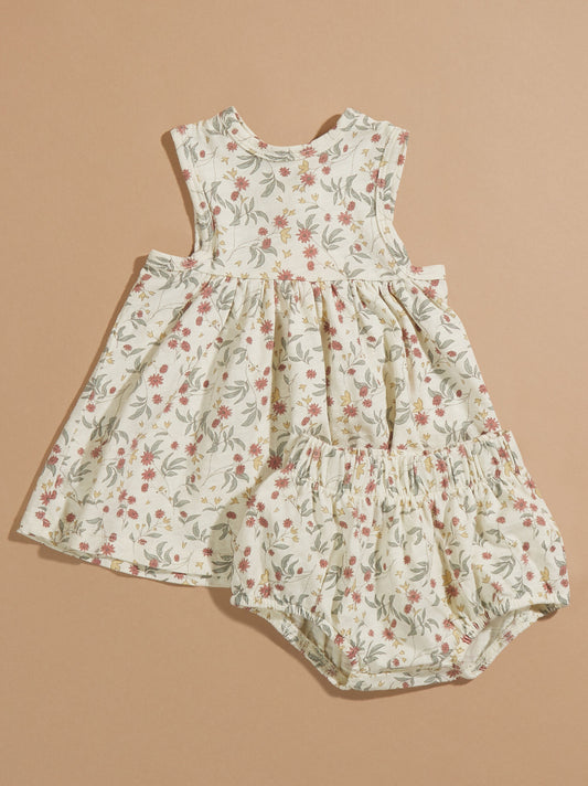 Layla Floral Baby Dress And Bloomer Set By Rylee + Cru