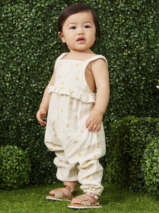  Katelyn Polka Dot Jumpsuit By Rylee + Cru
