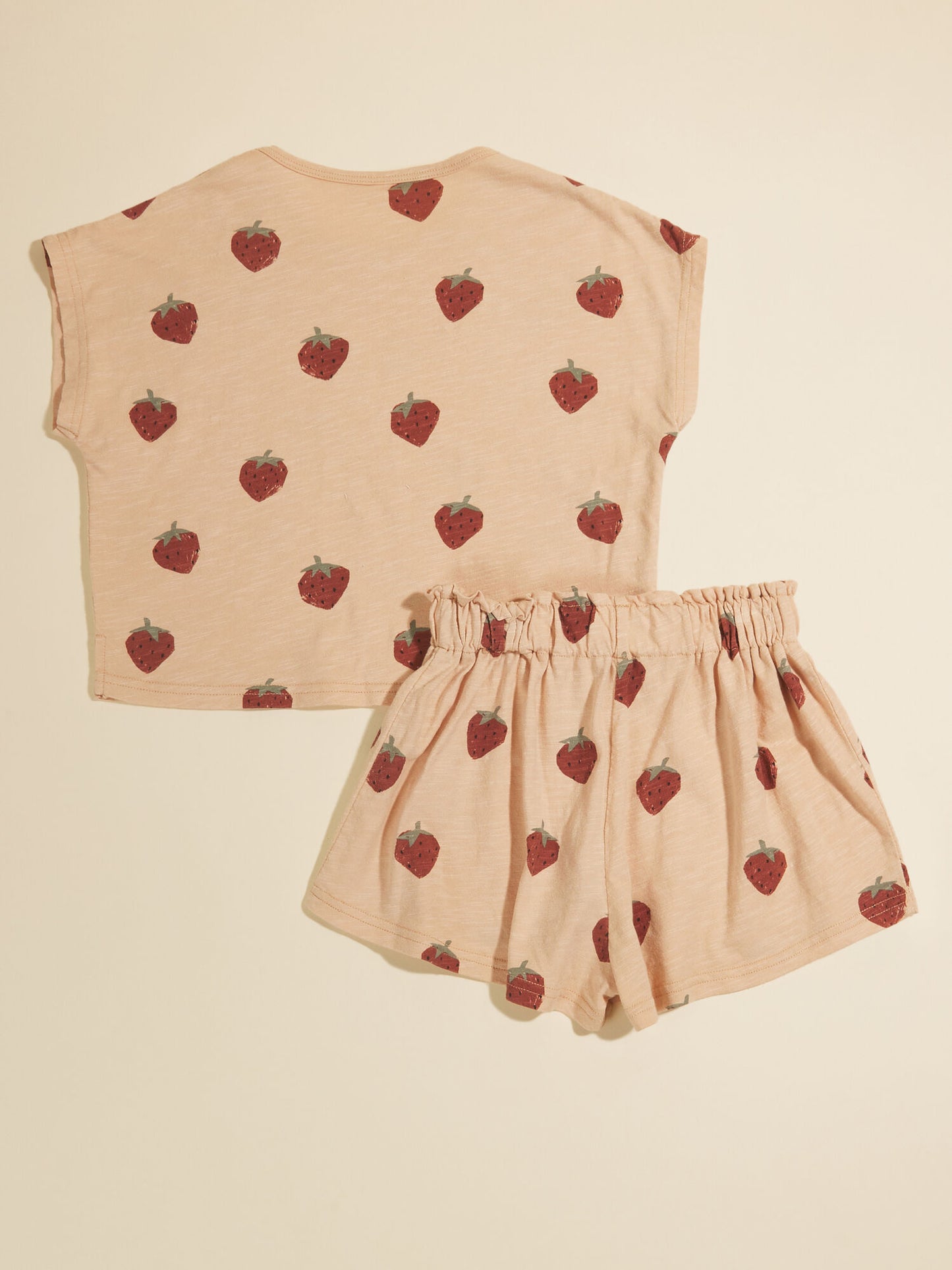  Strawberry Tee And Shorts Set By Rylee + Cru