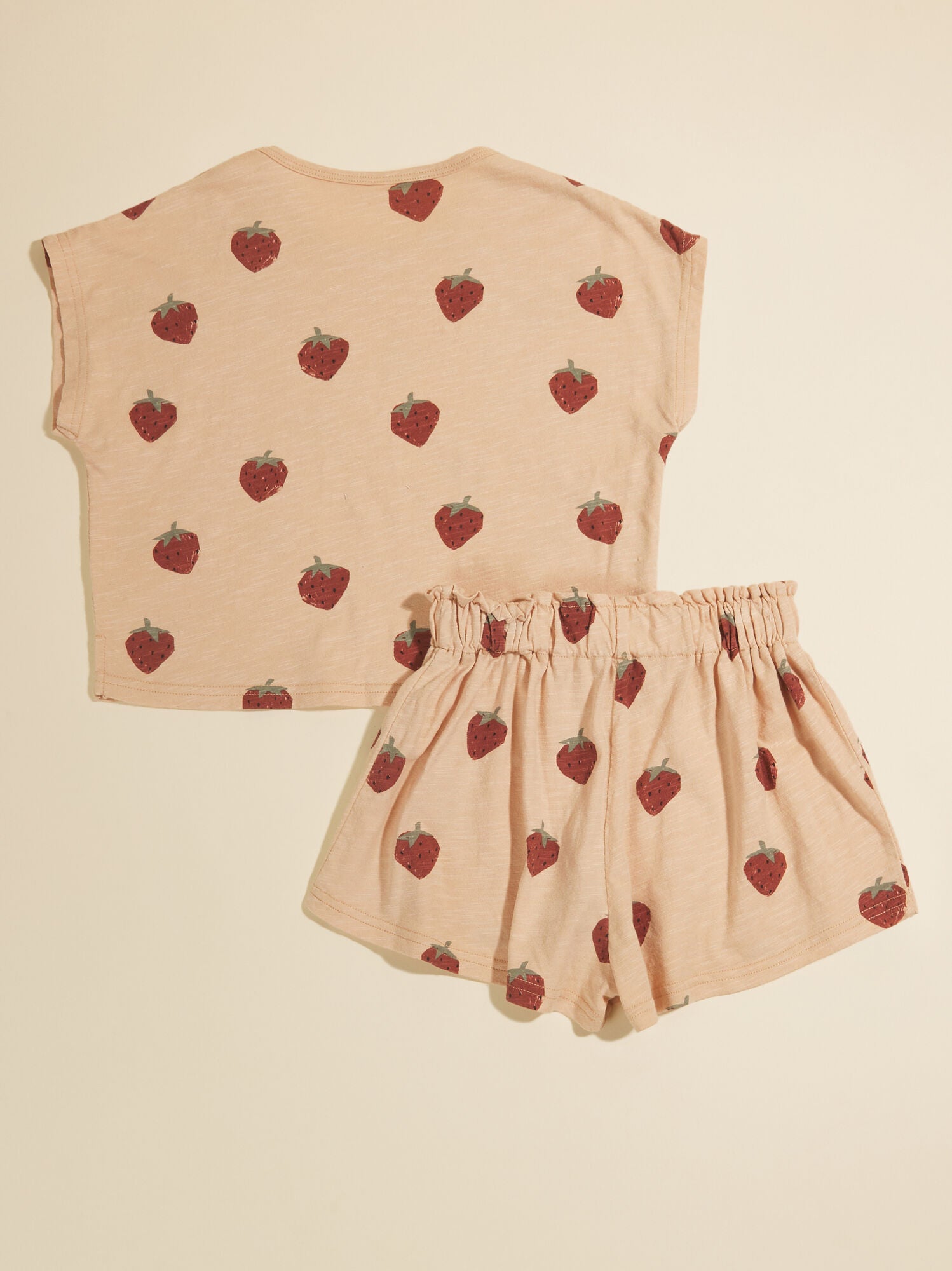  Strawberry Tee And Shorts Set By Rylee + Cru