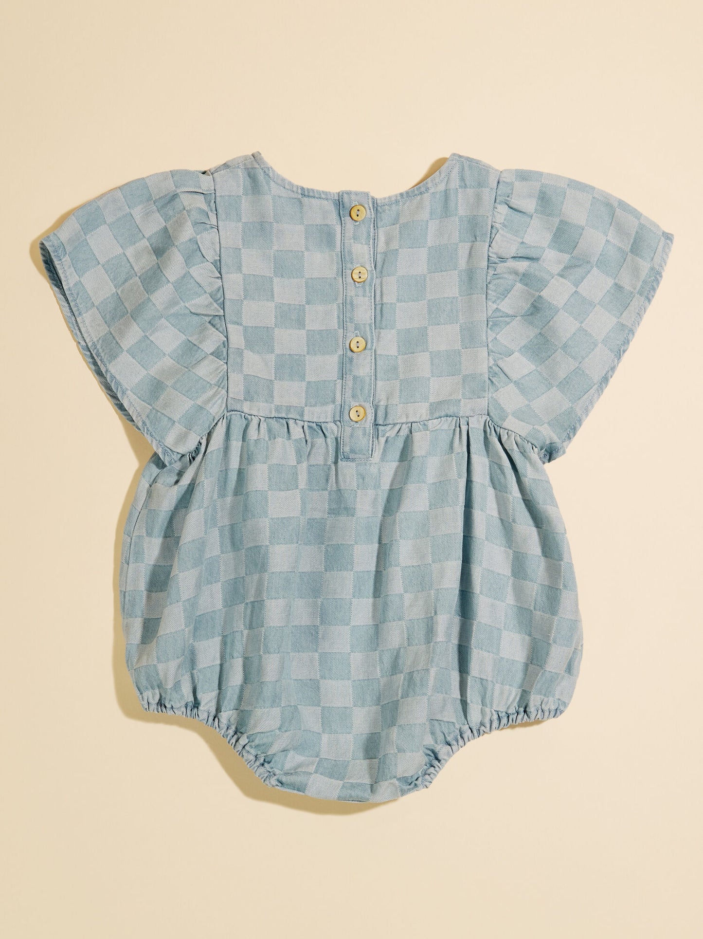  Eve Checkered Romper By Rylee + Cru