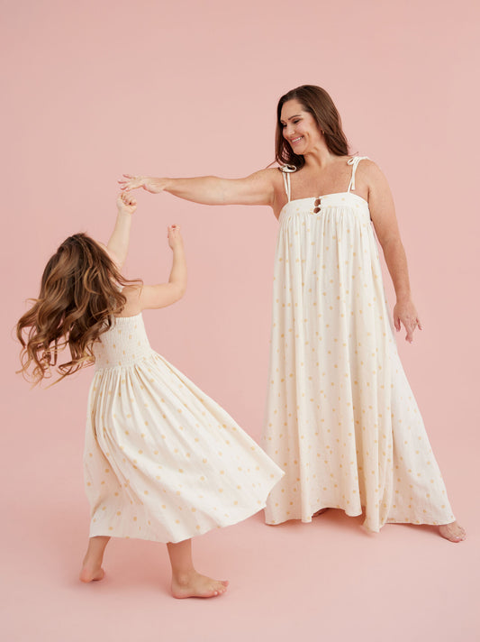  Katelyn Polka Dot Mama Dress By Rylee + Cru