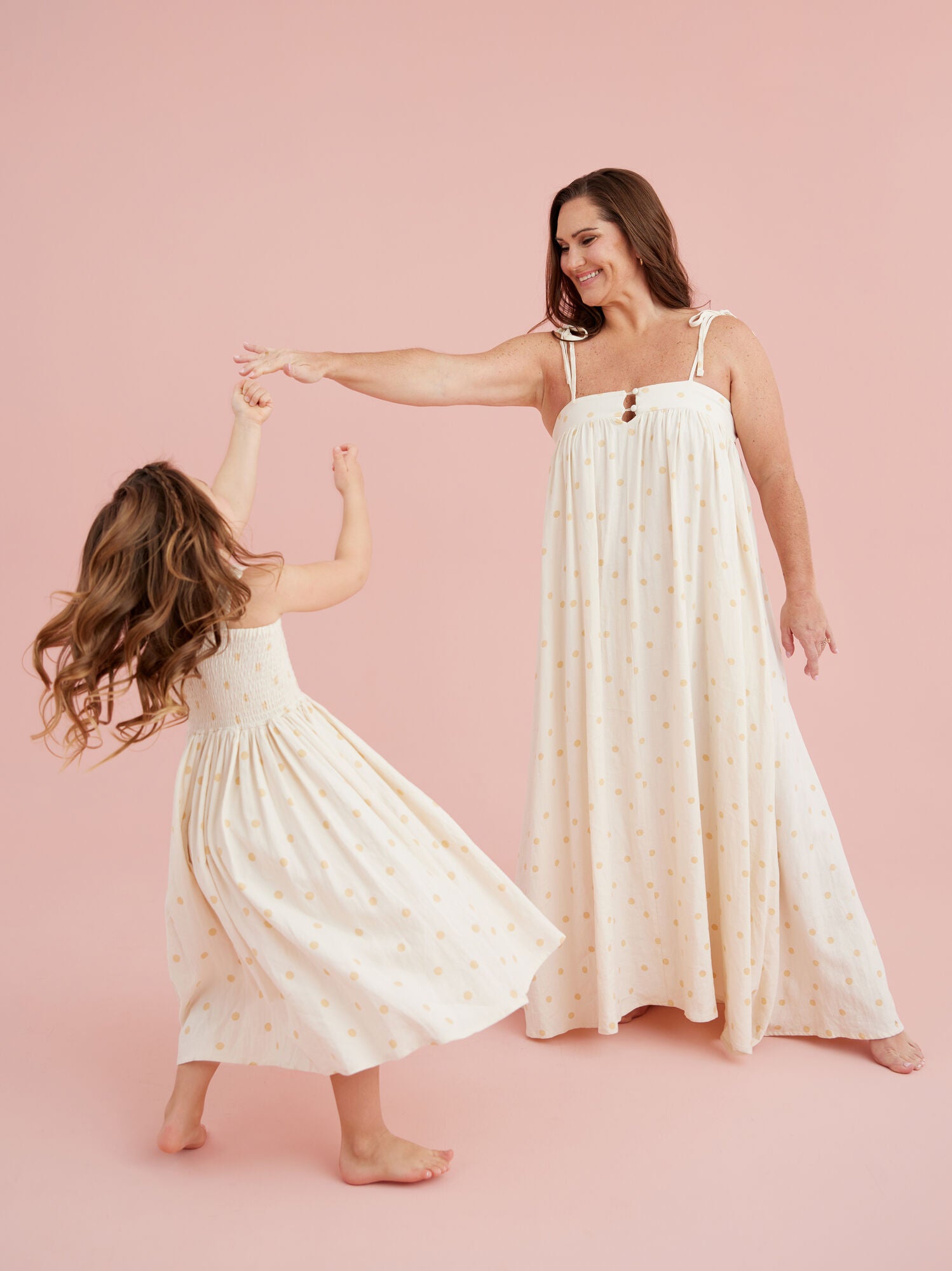 Katelyn Polka Dot Mama Dress By Rylee + Cru