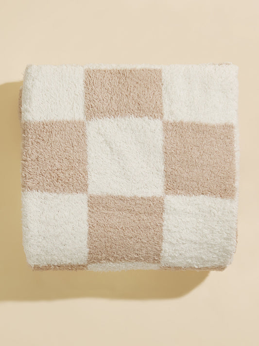  Checkered Plush Blanket