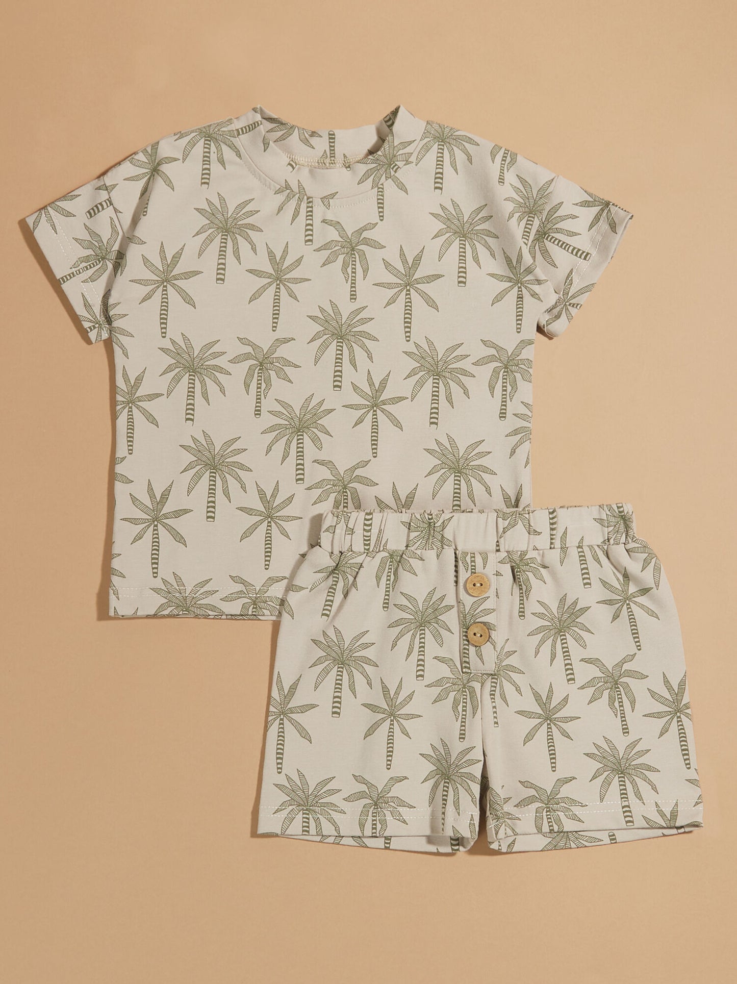  Beach Palms Tee And Shorts Set