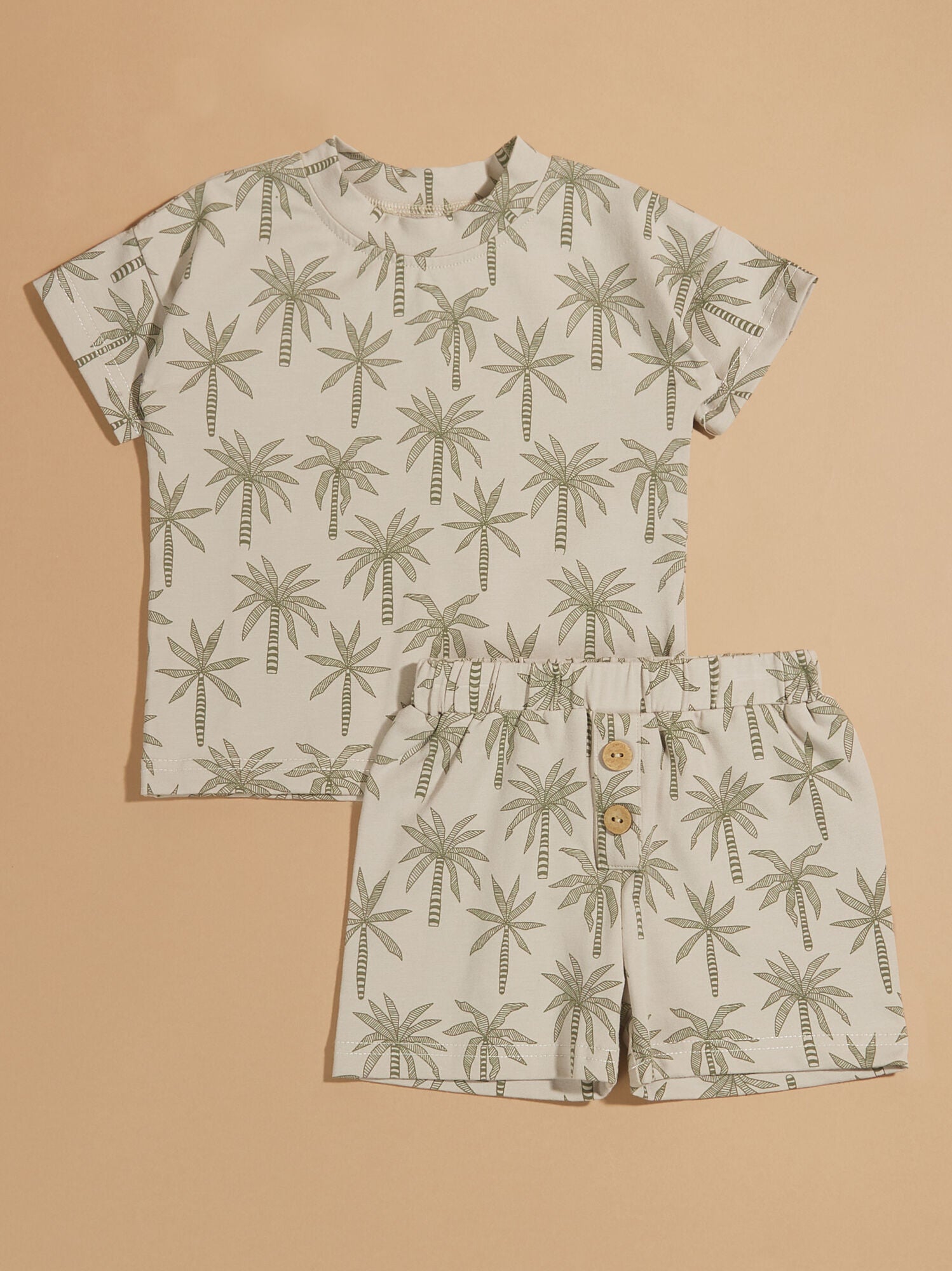  Beach Palms Tee And Shorts Set