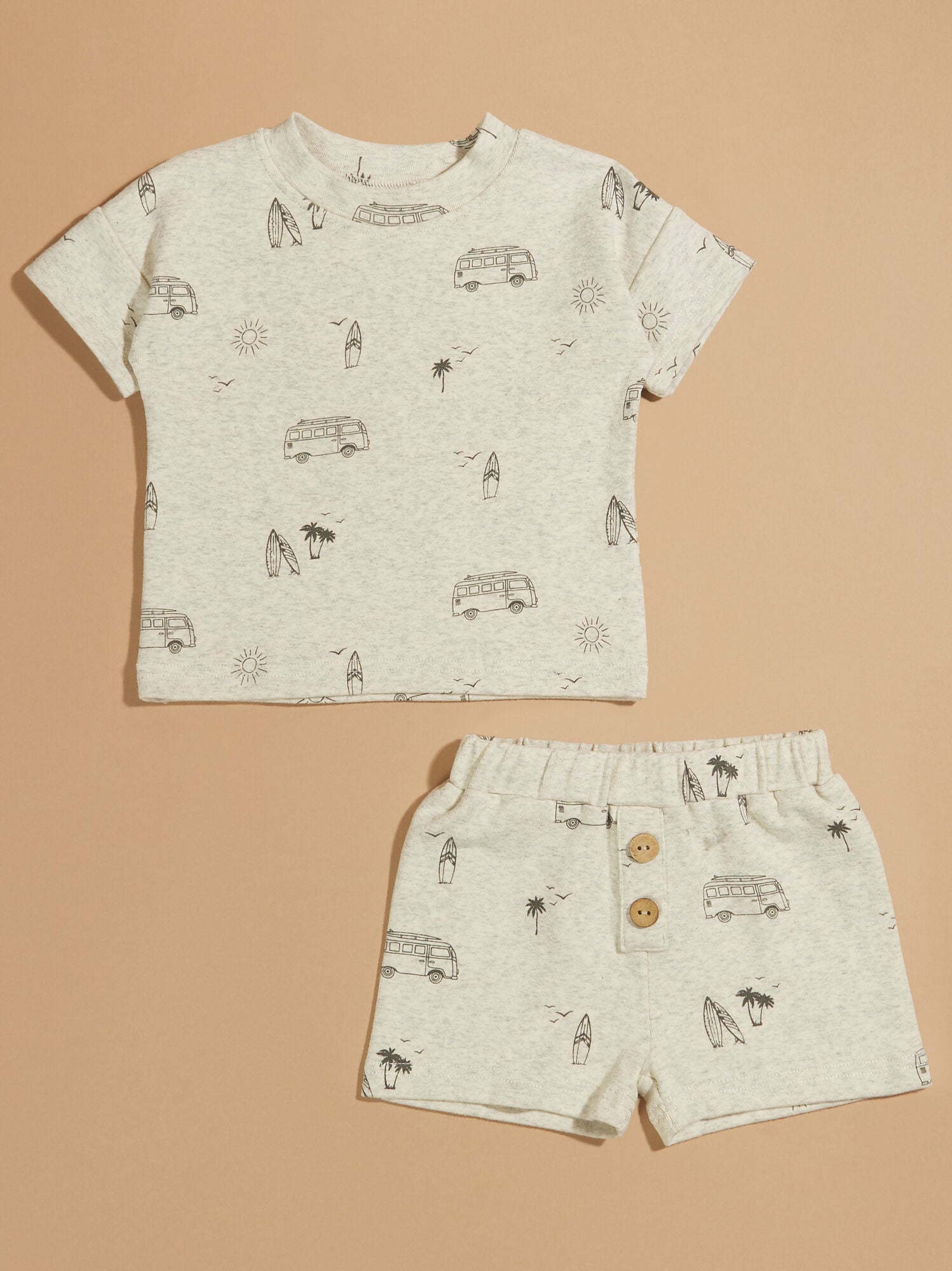  Surfs Up Tee And Shorts Set