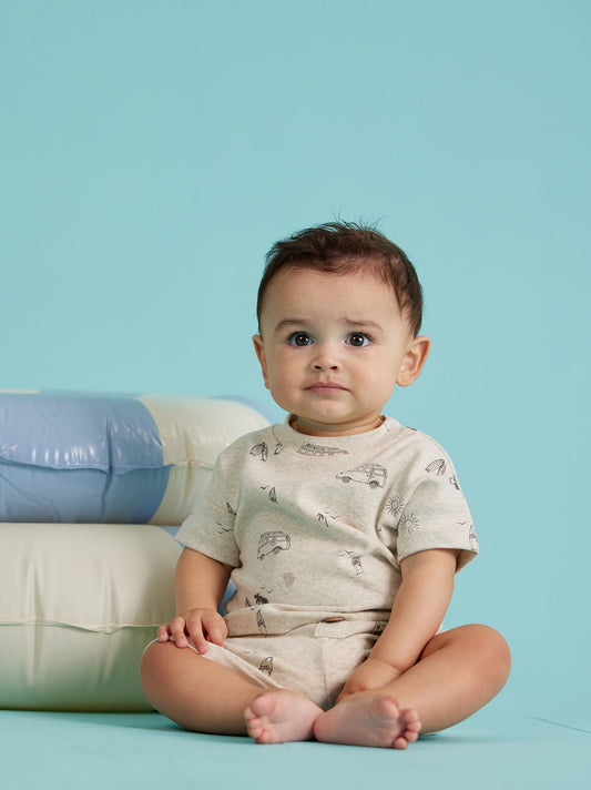  Surfs Up Tee And Shorts Set