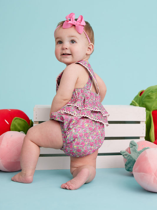  Carla Floral Ruffle Bubble