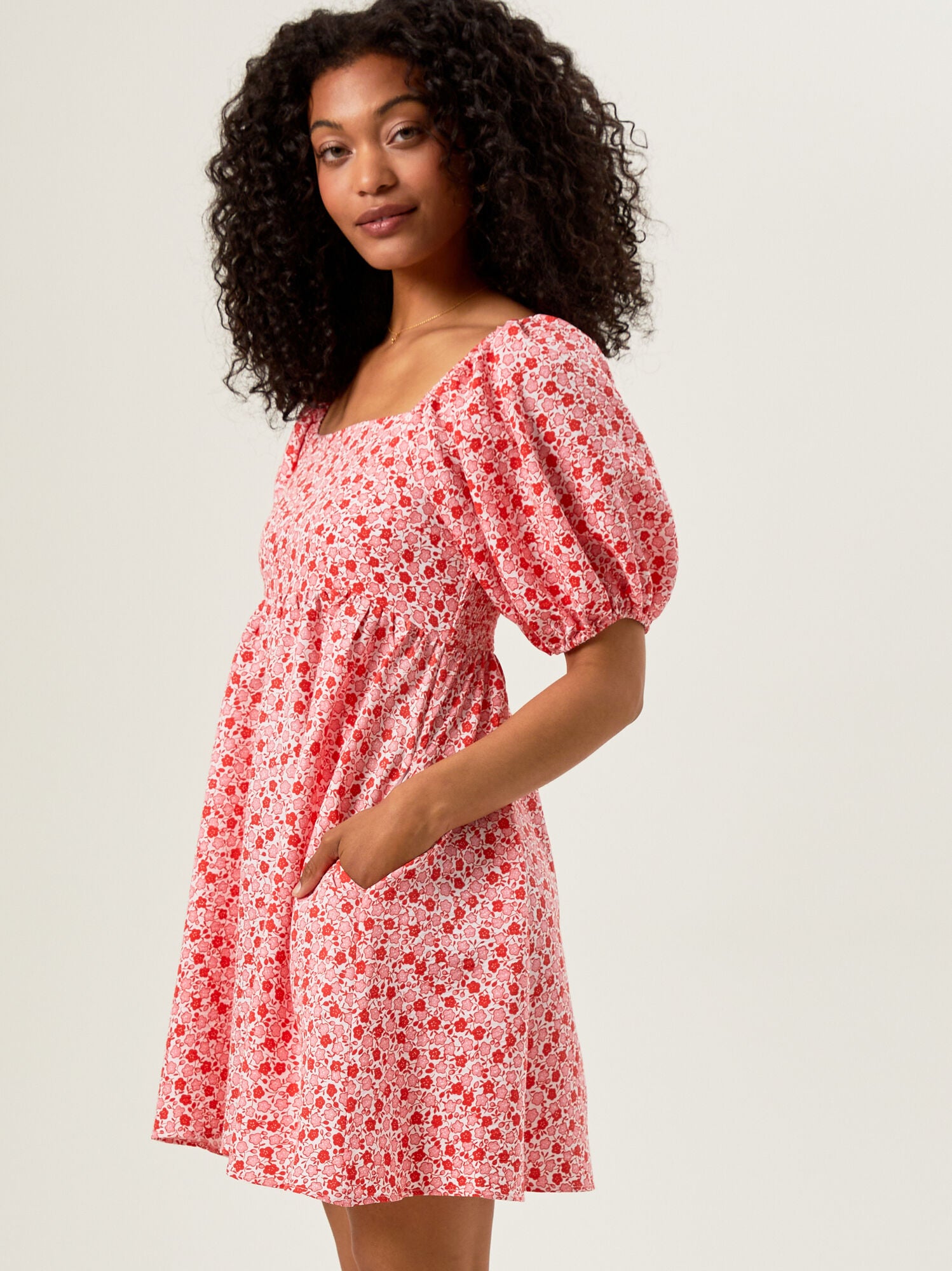  Kendra Floral Smocked Mama Dress