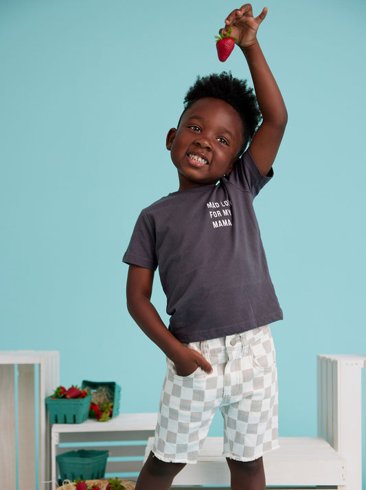  Ben Toddler Checkered Shorts